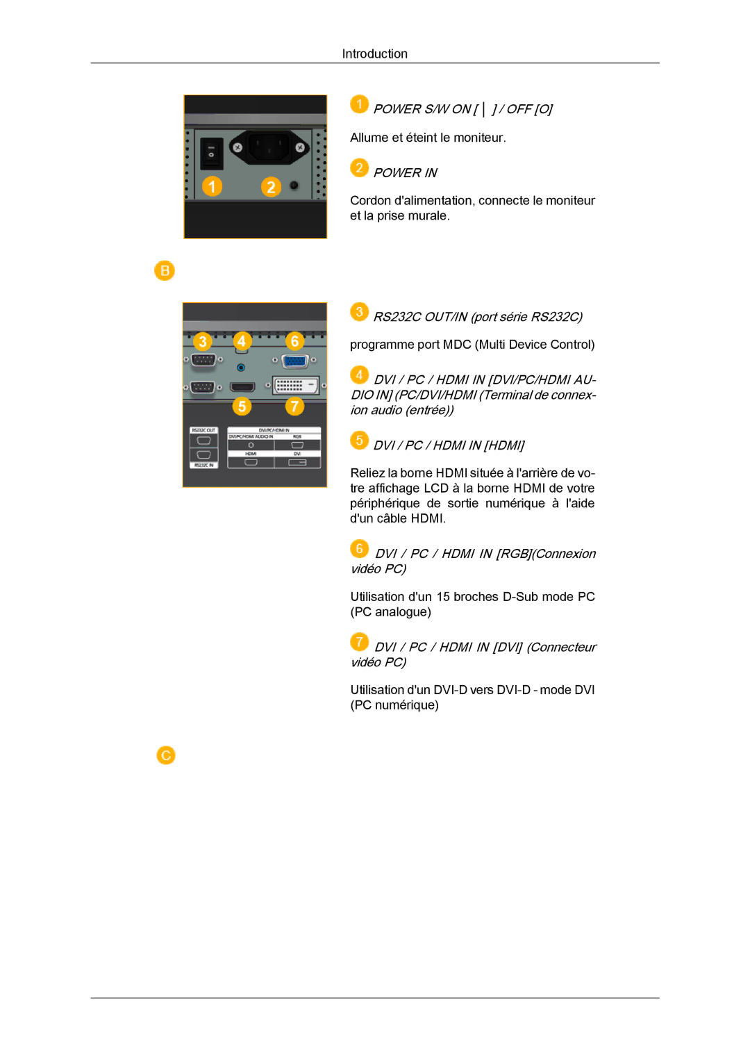 Samsung LH52BPTLBC/EN, LH52BPULBC/EN, LH52BPQLBC/EN, LH52BPPLBC/EN manual Power 