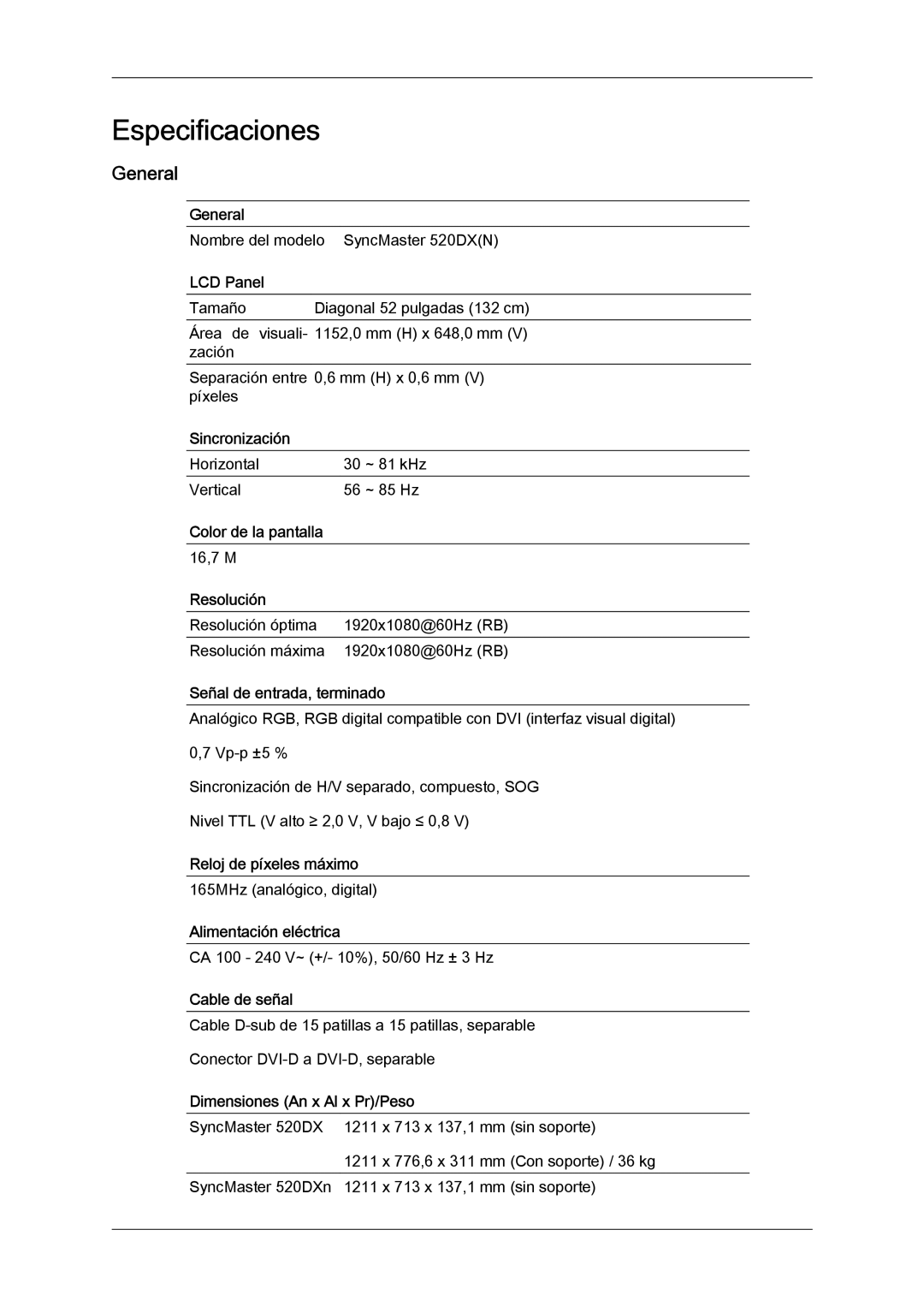 Samsung LH52BPQLBC/EN, LH52BPULBC/EN, LH52BPTLBC/EN, LH52BPPLBC/EN manual General 