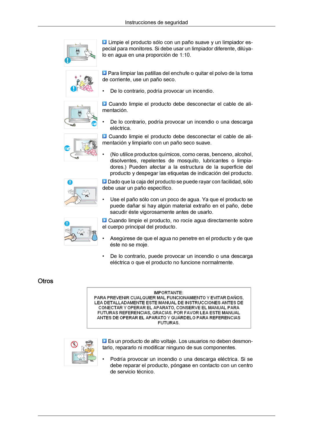 Samsung LH52BPQLBC/EN, LH52BPULBC/EN, LH52BPTLBC/EN, LH52BPPLBC/EN manual Otros 