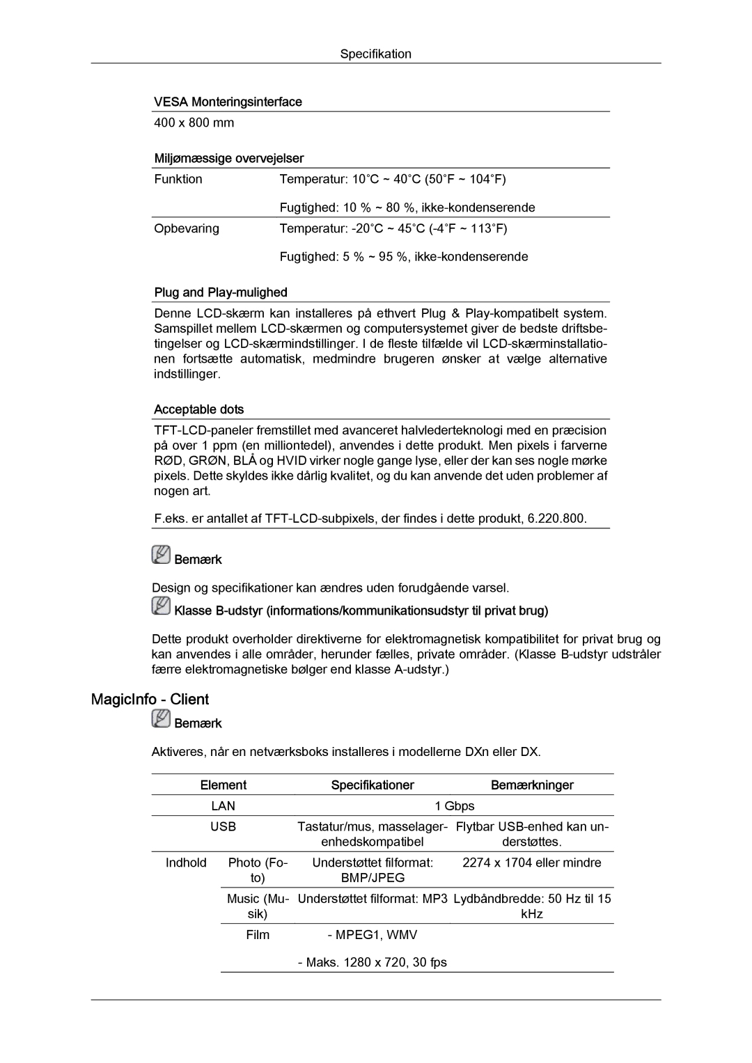 Samsung LH52BPQLBC/EN, LH52BPULBC/EN, LH52BPTLBC/EN, LH52BPPLBC/EN manual MagicInfo Client 