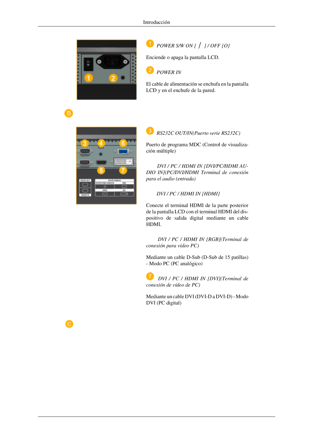 Samsung LH52BPQLBC/EN, LH52BPULBC/EN, PH42KPPLBC/EN, LH52BPTLBC/EN, LH52BPPLBC/EN manual Power 