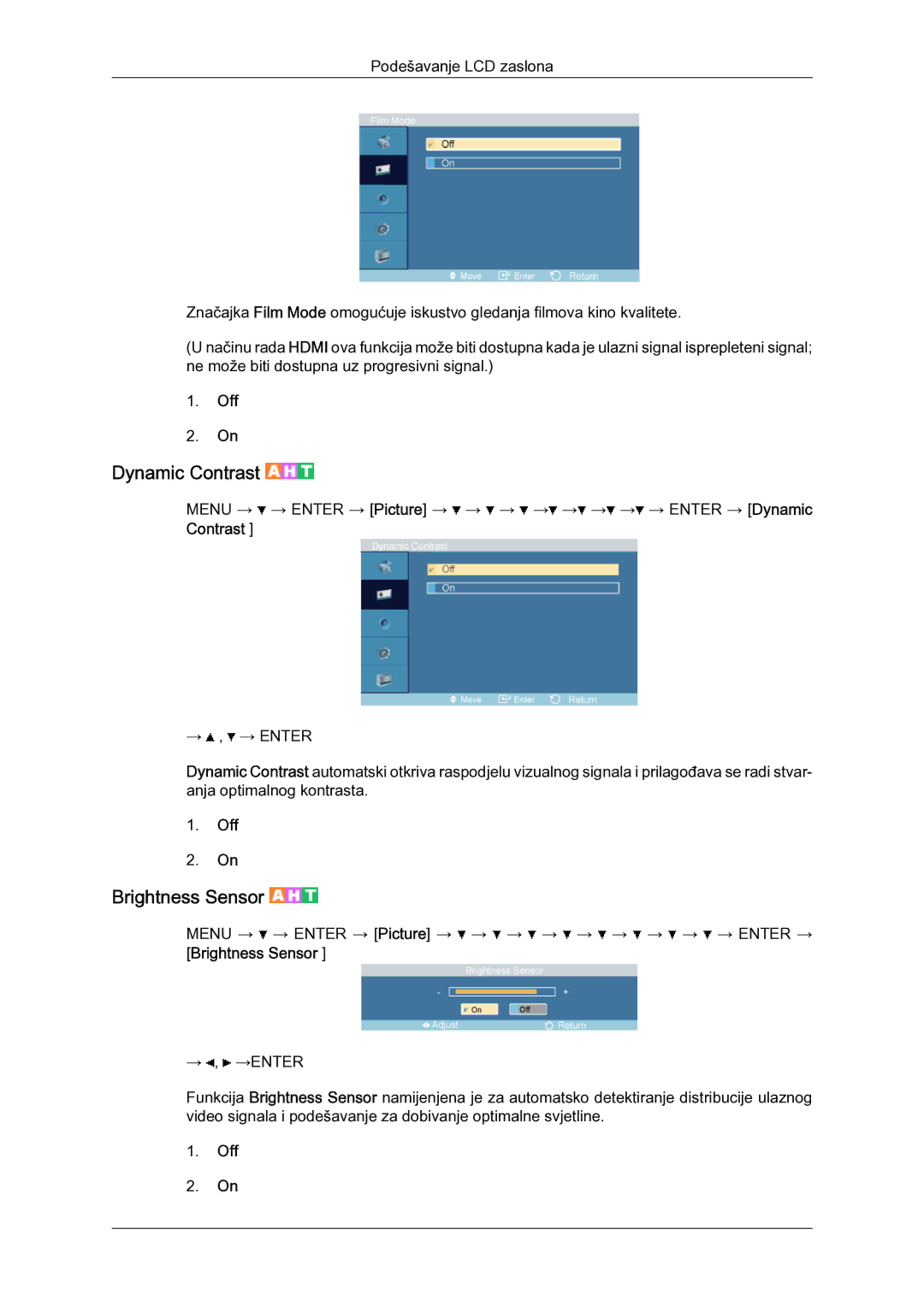 Samsung LH52BPULBC/EN manual Dynamic Contrast 