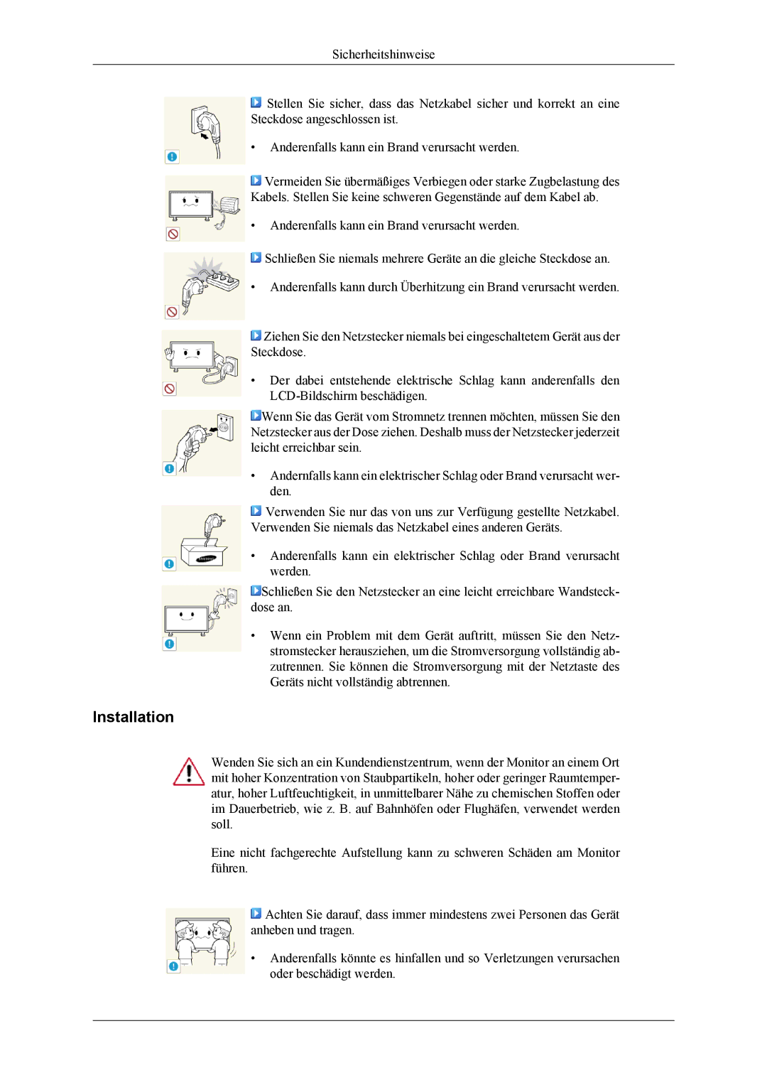 Samsung LH46CPPLBB/EN, LH55CPPLBB/ZA, LH55CPPLBB/EN manual Installation 