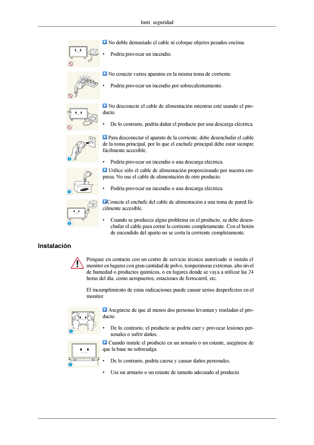 Samsung LH46CPPLBB/EN, LH55CPPLBB/ZA, LH55CPPLBB/EN manual Instalación 