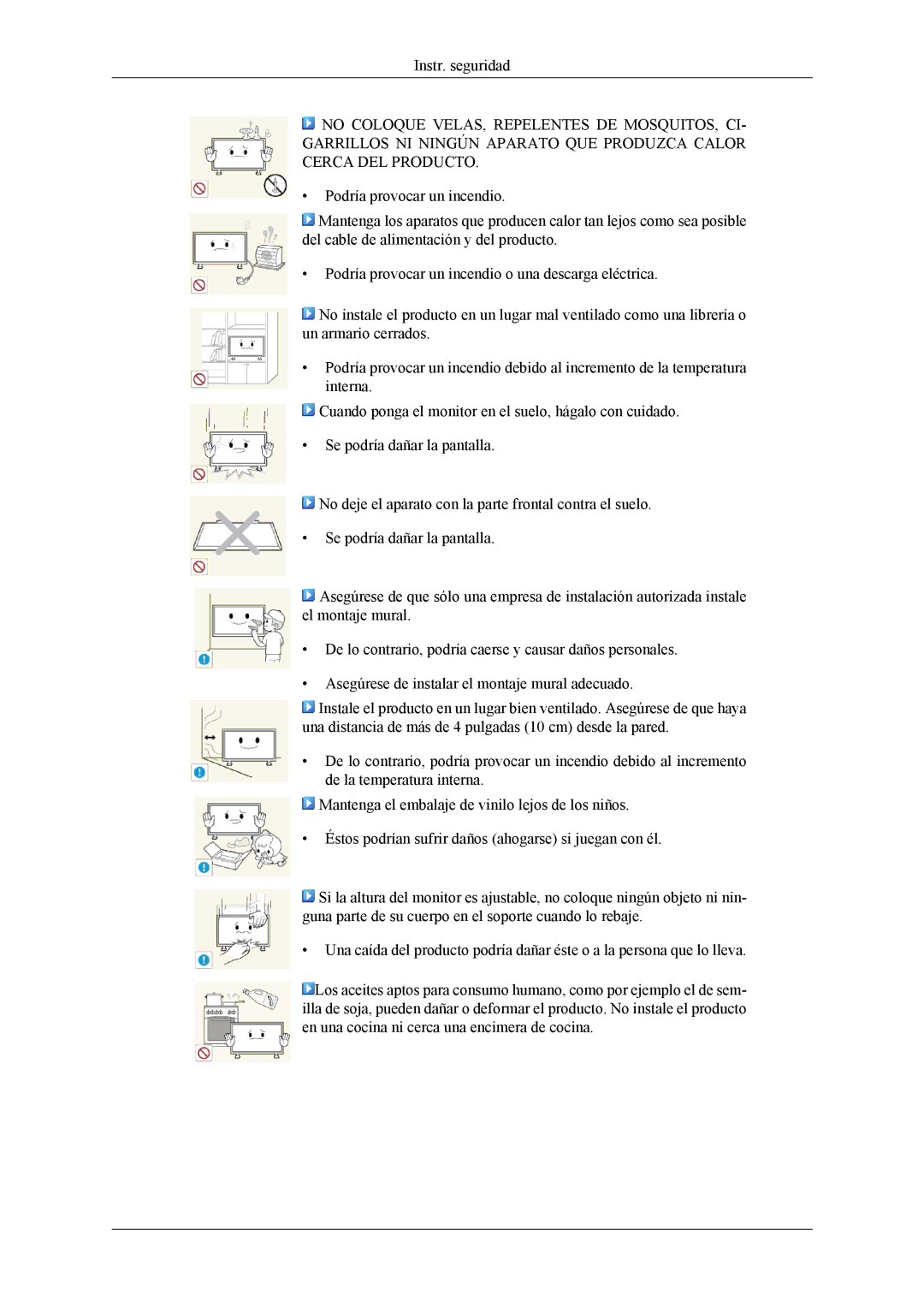 Samsung LH55CPPLBB/EN, LH55CPPLBB/ZA, LH46CPPLBB/EN manual Instr. seguridad 