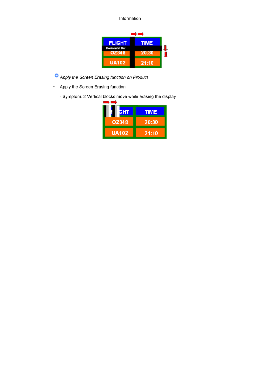 Samsung LH55CSPLBC/EN, LH55CSPLBC/XJ, LH55CSPLBC/XY, LH55CSPLBC/NG manual Apply the Screen Erasing function on Product 