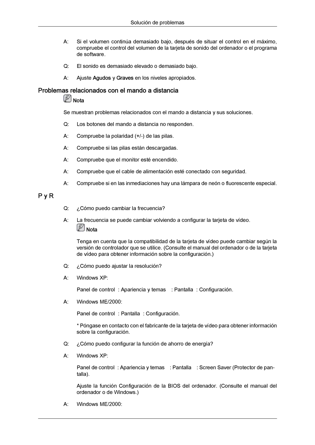 Samsung LH55CSPLBC/EN manual Problemas relacionados con el mando a distancia 