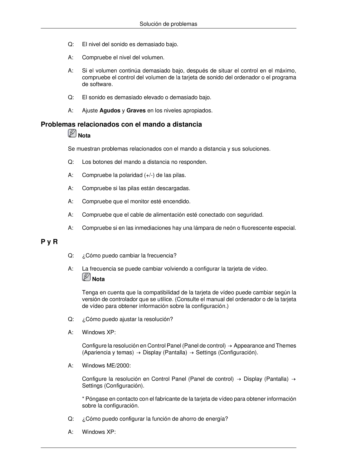 Samsung LH55CSPLBC/EN manual Problemas relacionados con el mando a distancia 