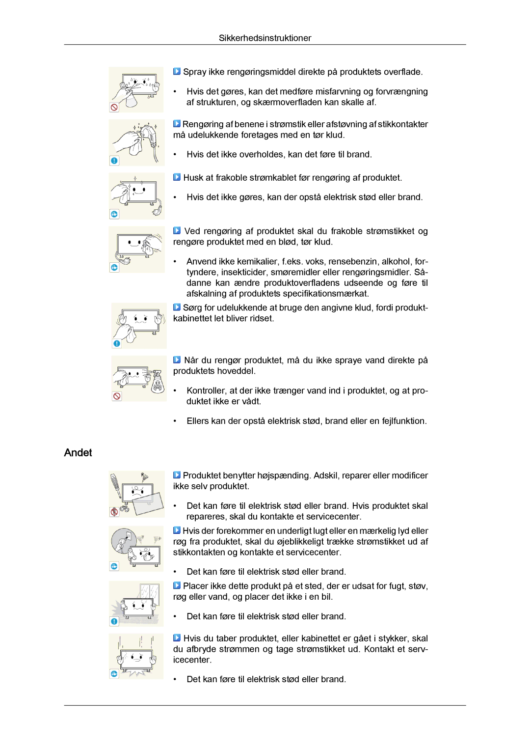 Samsung LH55CSPLBC/EN manual Andet 