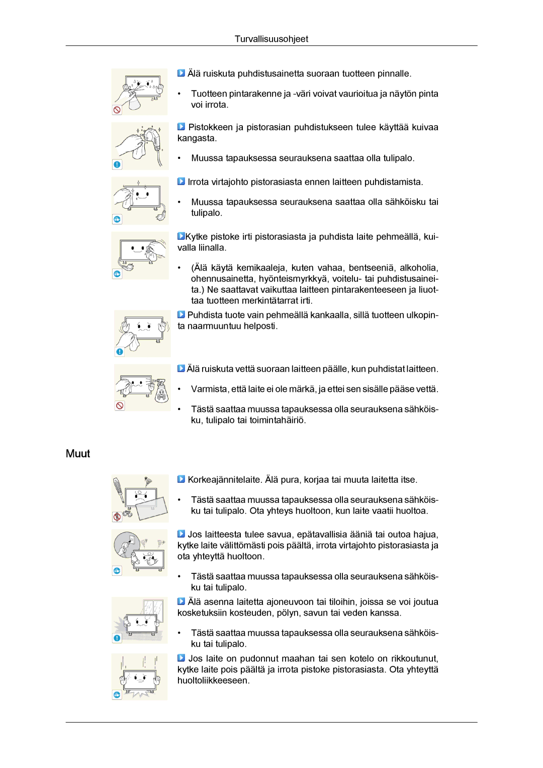 Samsung LH55CSPLBC/EN manual Muut 