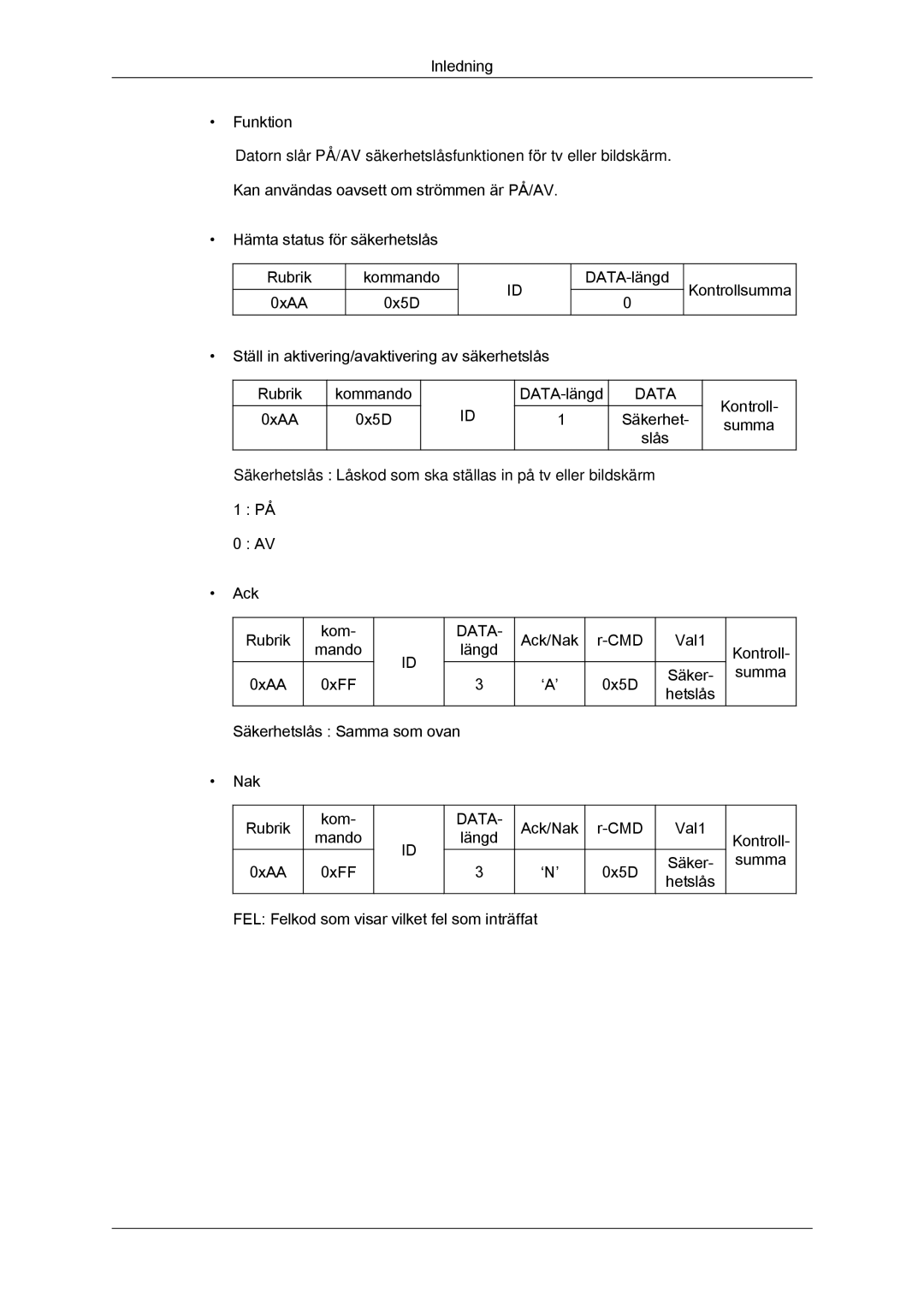 Samsung LH55CSPLBC/EN manual Data 