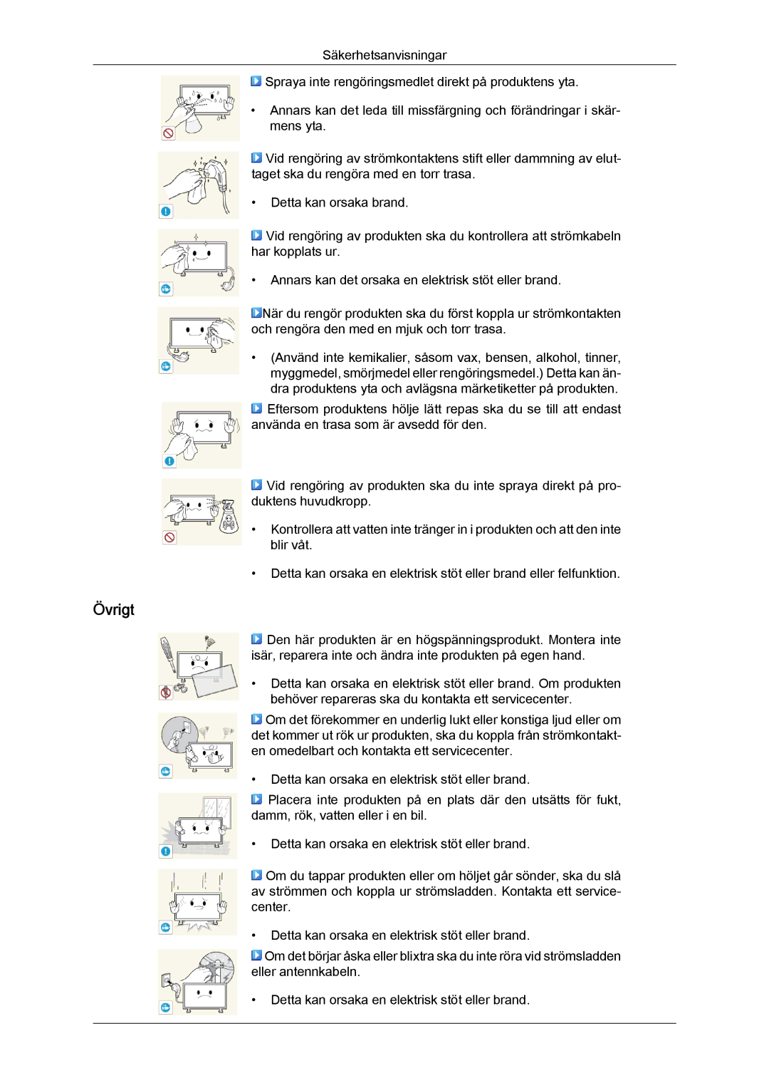 Samsung LH55CSPLBC/EN manual Övrigt 