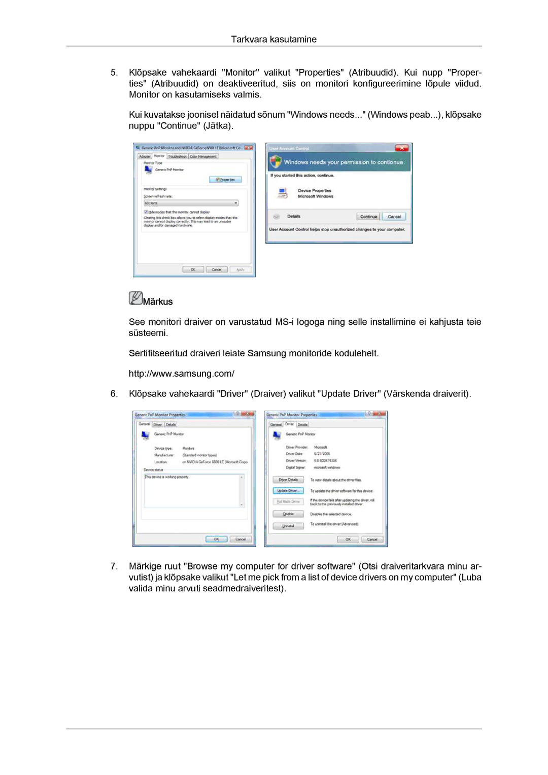 Samsung LH55CSPLBC/EN manual Märkus 