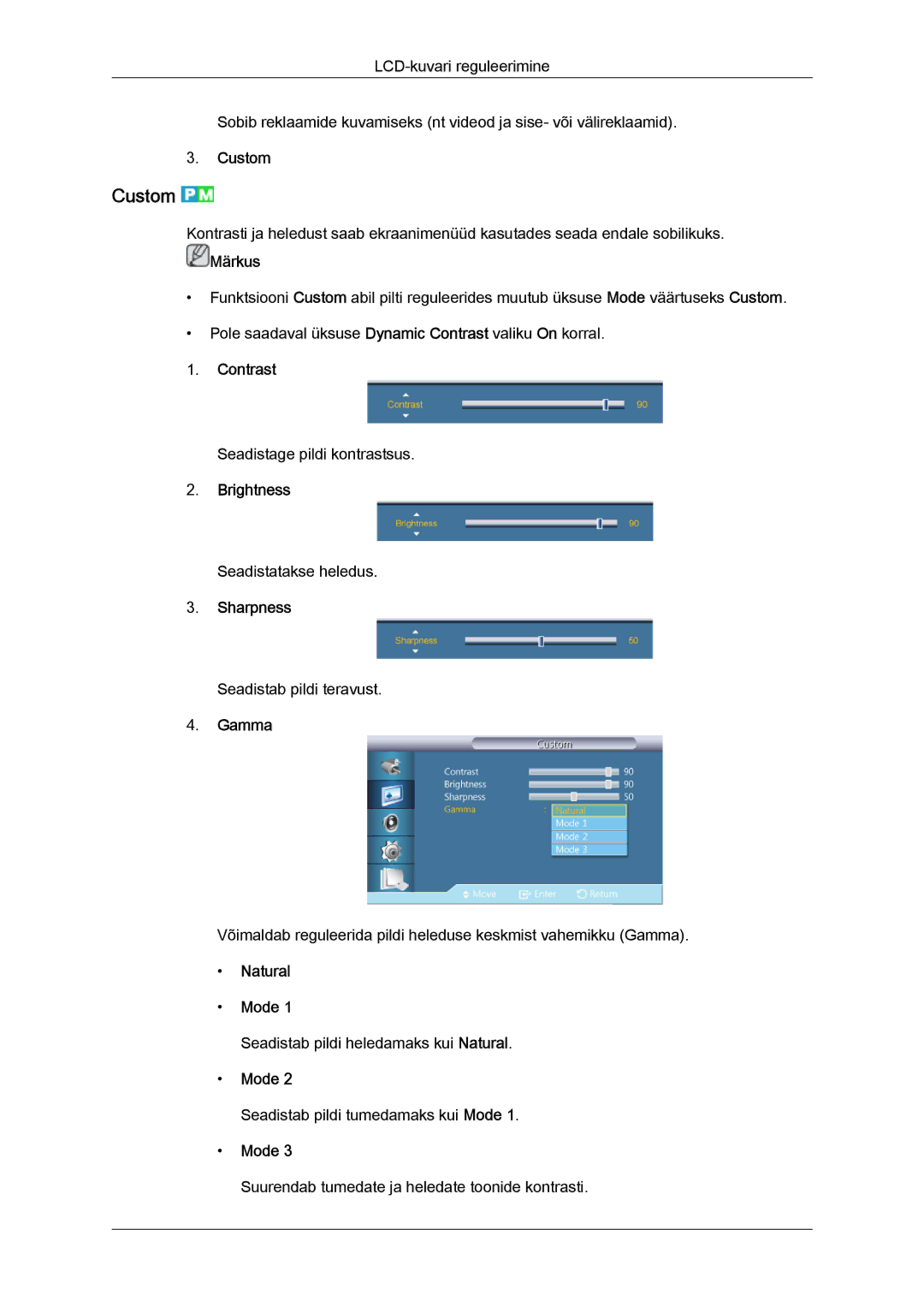 Samsung LH55CSPLBC/EN manual Custom 