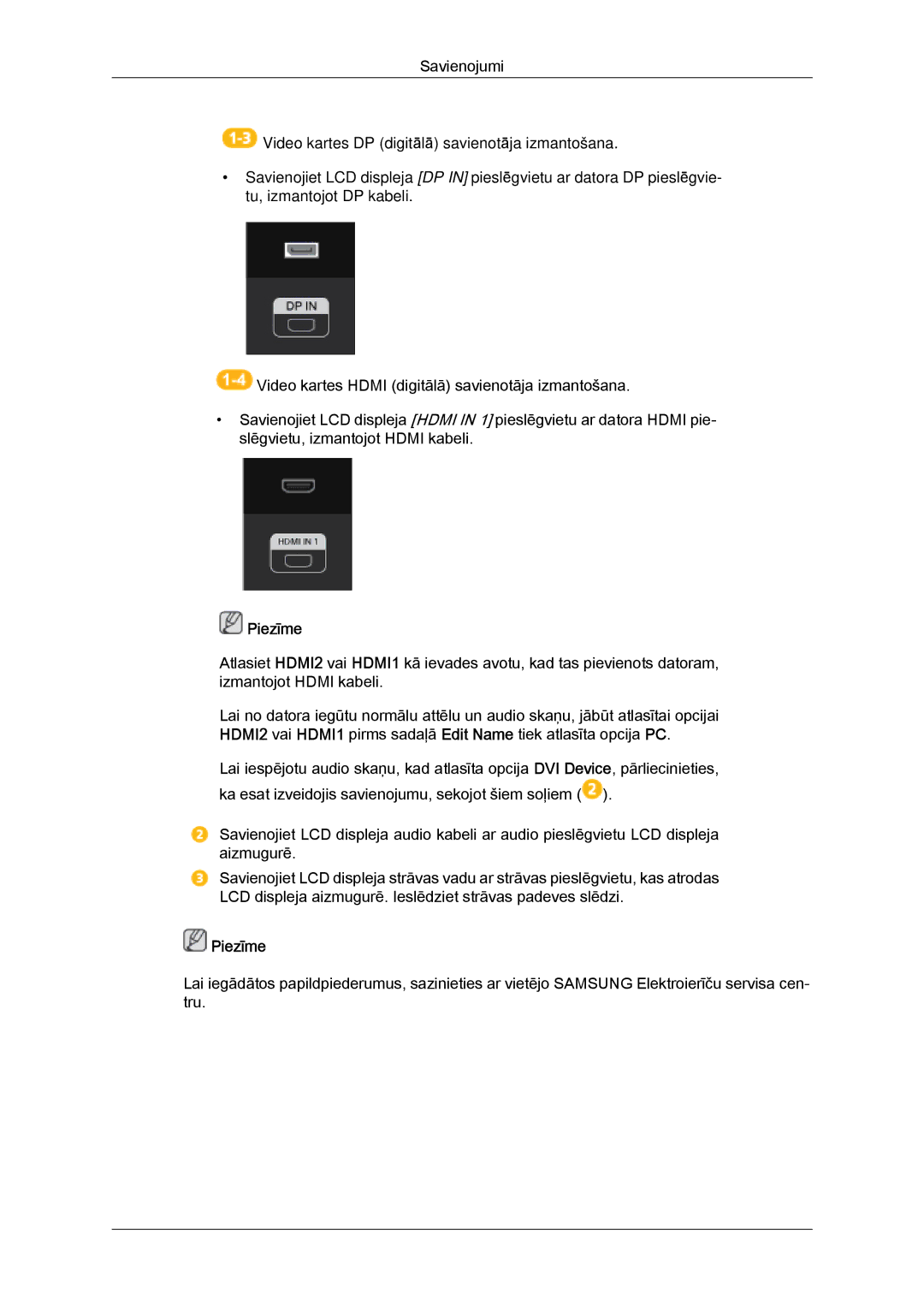 Samsung LH55CSPLBC/EN manual Piezīme 