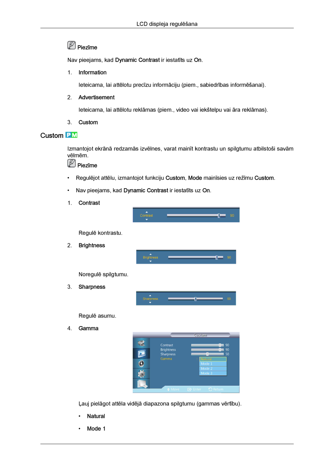 Samsung LH55CSPLBC/EN manual Custom 