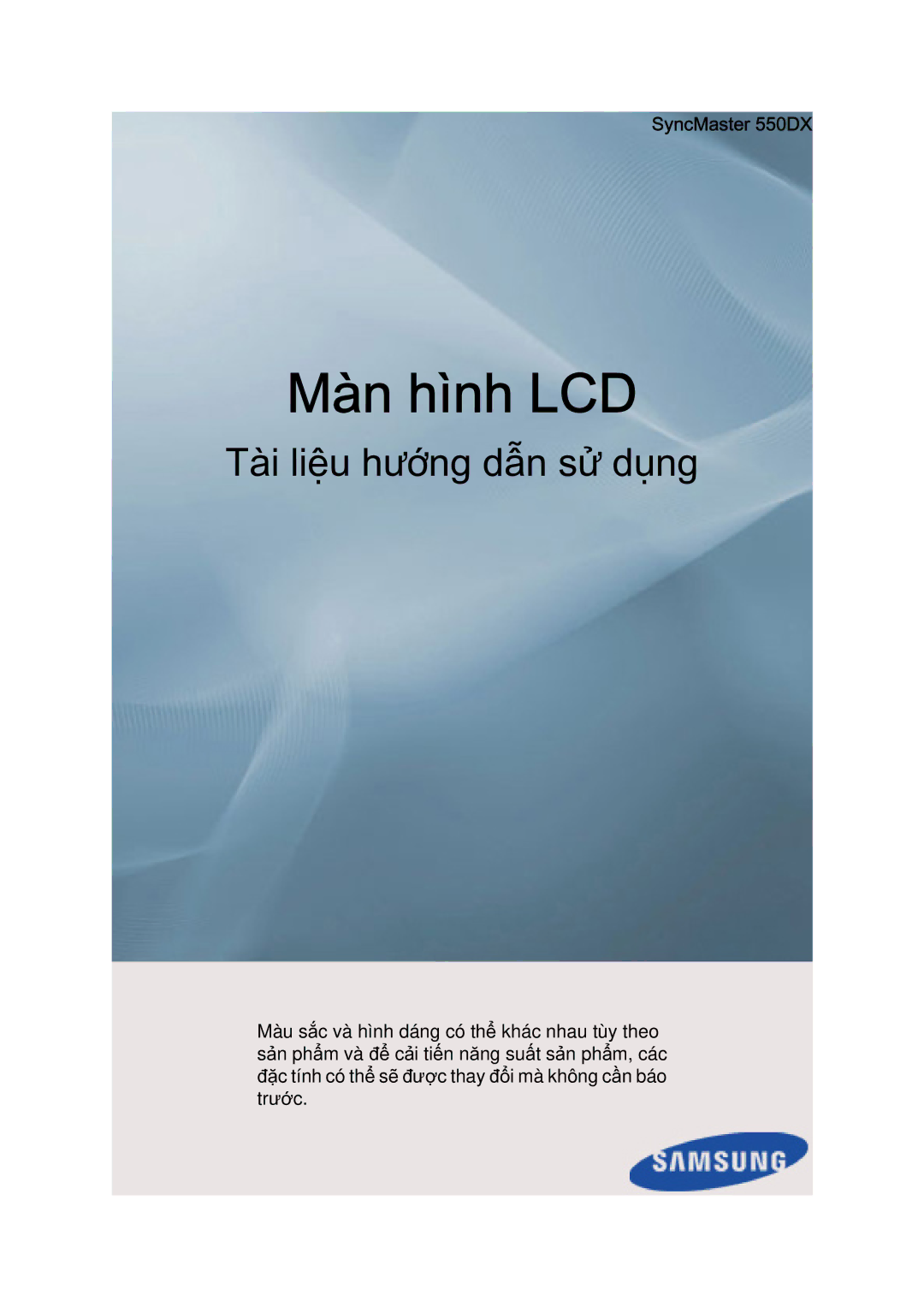 Samsung LH55CSPLBC/XY manual Màn hình LCD 