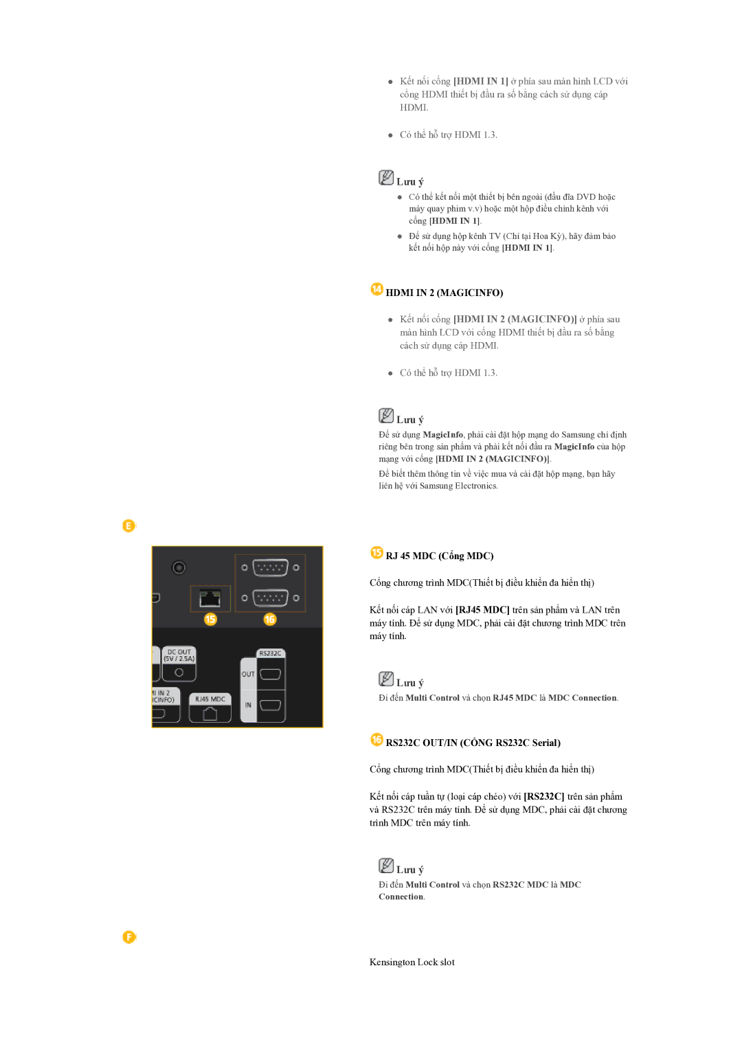 Samsung LH55CSPLBC/XY manual Hdmi in 2 Magicinfo 