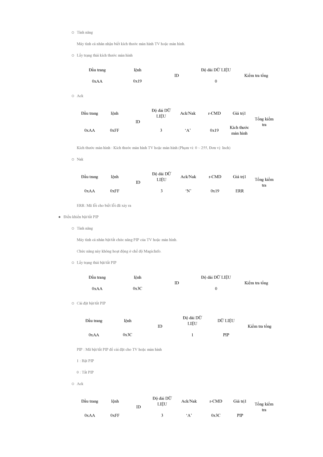 Samsung LH55CSPLBC/XY manual Kiểm tra tổng 