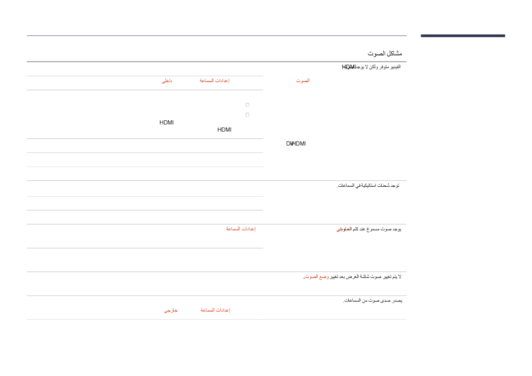 Samsung LH40DHDPLGC/UE, LH55DHDPLGC/UE, LH48DHDPLGC/UE, LH55DHDPLGC/NG يلخاد ىلإ ةعامسلا تادادعإ رييغتب مقو توصلا ىلإ لقتنا 