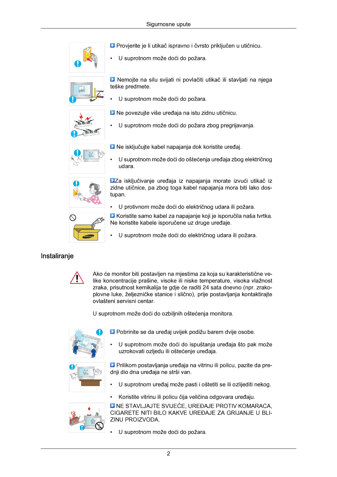 Samsung LH55LBPLBC/EN manual Instaliranje 