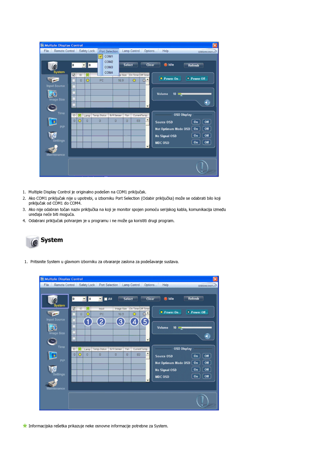 Samsung LH55LBPLBC/EN manual System 