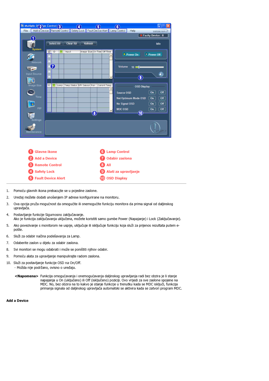 Samsung LH55LBPLBC/EN manual Add a Device 