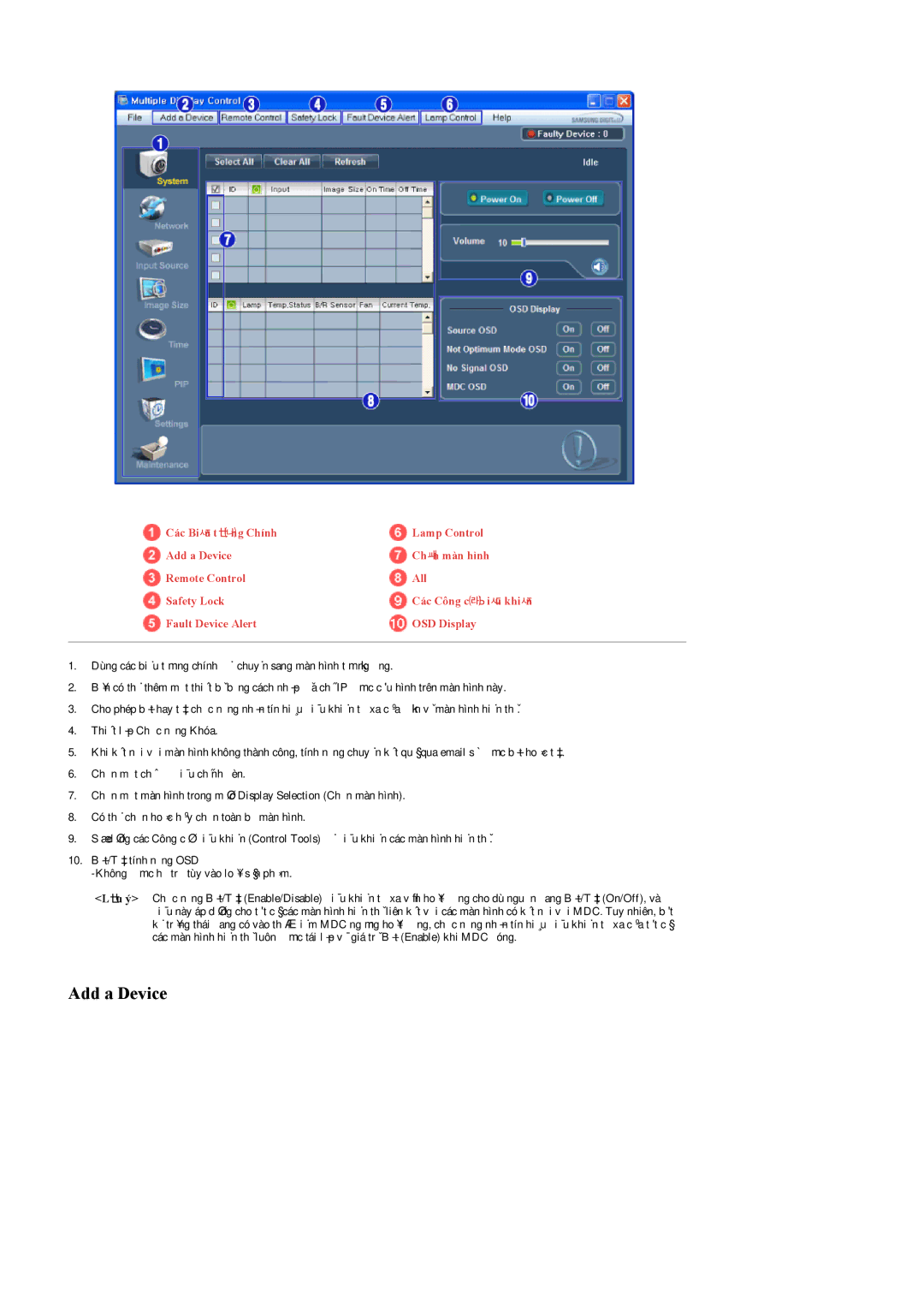 Samsung LH55LBPLBC/XY manual Add a Device 