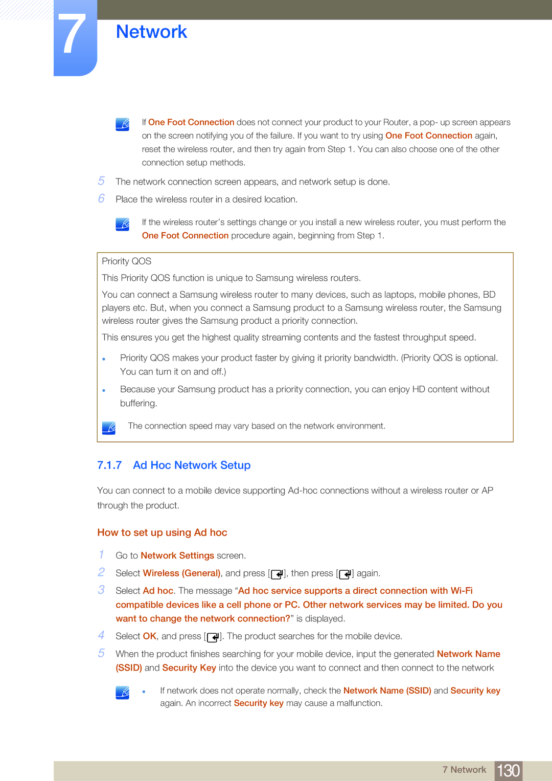 Samsung LH55MDBPLGC/EN, LH40MDBPLGC/EN, LH46MDBPLGC/EN, LH32MDBPLGC/EN manual Ad Hoc Network Setup, How to set up using Ad hoc 