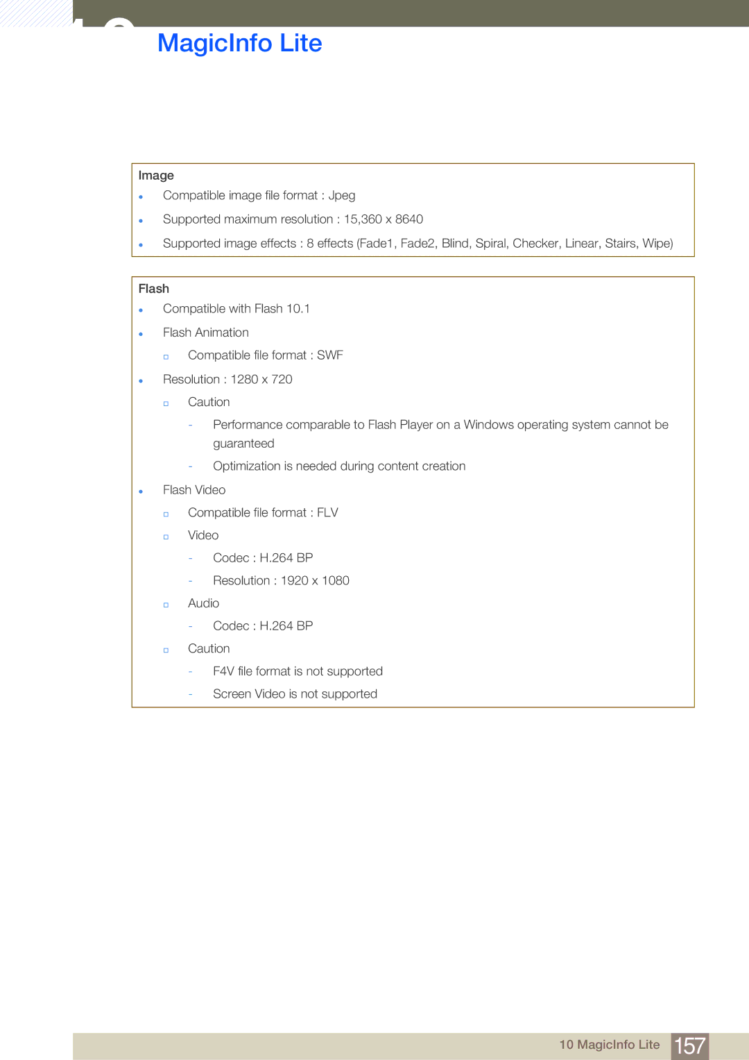 Samsung LH40MDBPLGC/EN, LH55MDBPLGC/EN, LH46MDBPLGC/EN, LH32MDBPLGC/EN, LH46MDBPLGC/NG, LH55MDBPLGC/NG manual MagicInfo Lite 