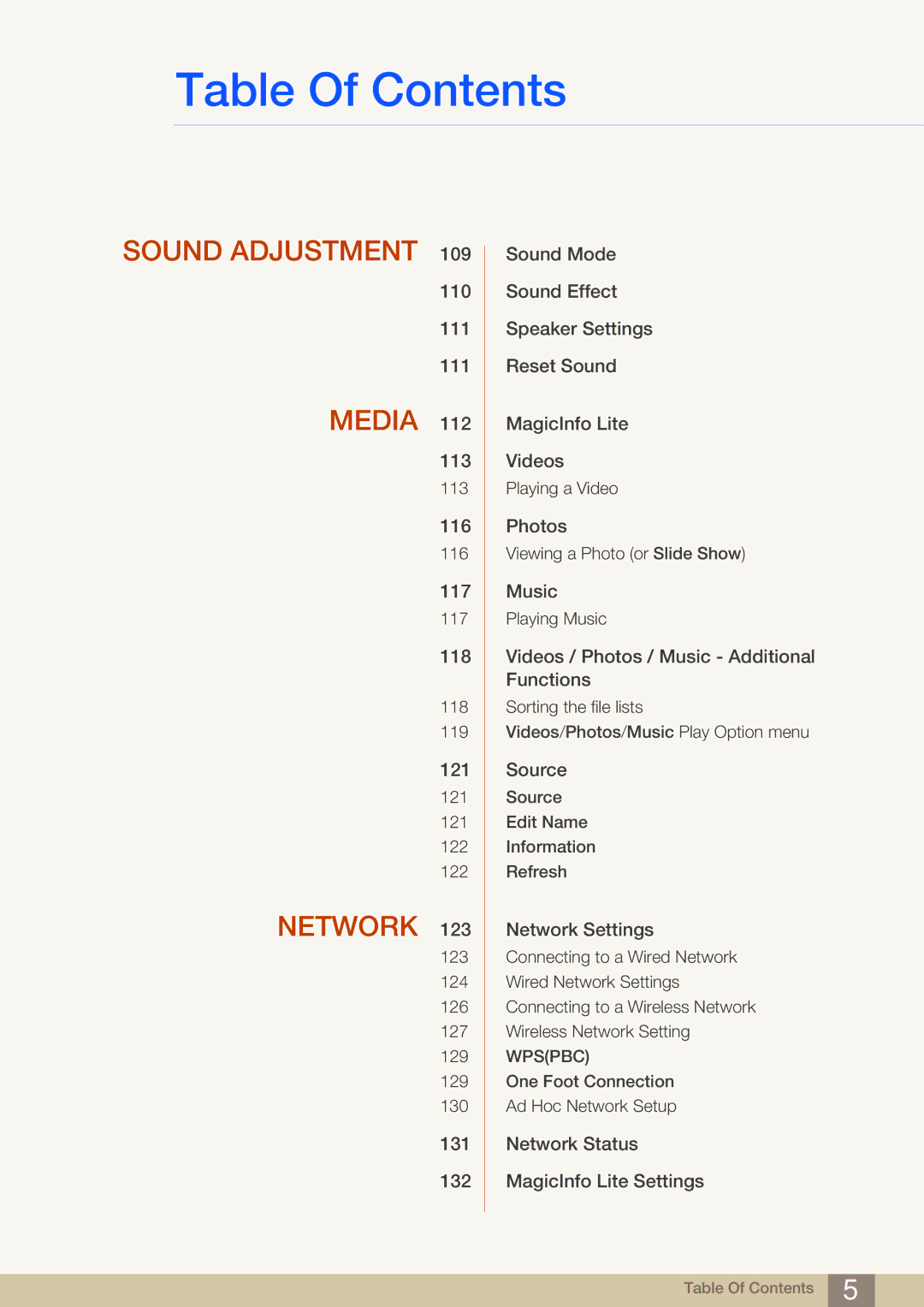 Samsung LH55MDBPLGC/NG, LH55MDBPLGC/EN, LH40MDBPLGC/EN, LH46MDBPLGC/EN, LH32MDBPLGC/EN, LH46MDBPLGC/NG manual Sound Adjustment 