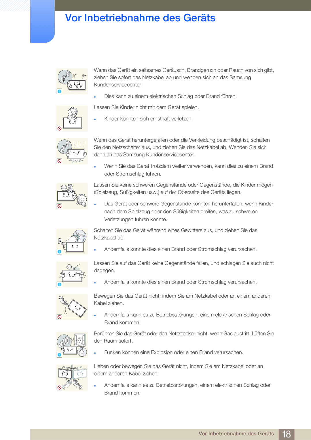 Samsung LH46MDBPLGC/EN, LH55MDBPLGC/EN, LH40MDBPLGC/EN, LH32MDBPLGC/EN manual Gas 