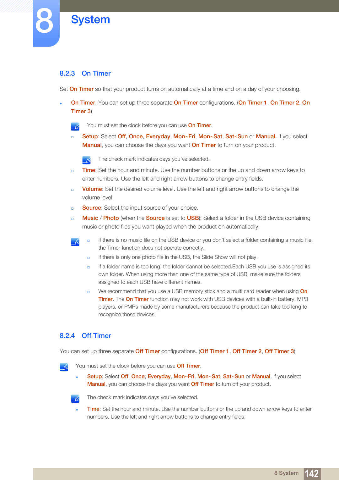 Samsung LH55MEBPLGC/XY, LH55MEBPLGC/EN, LH55MEBPLGC/XS manual On Timer, Off Timer 