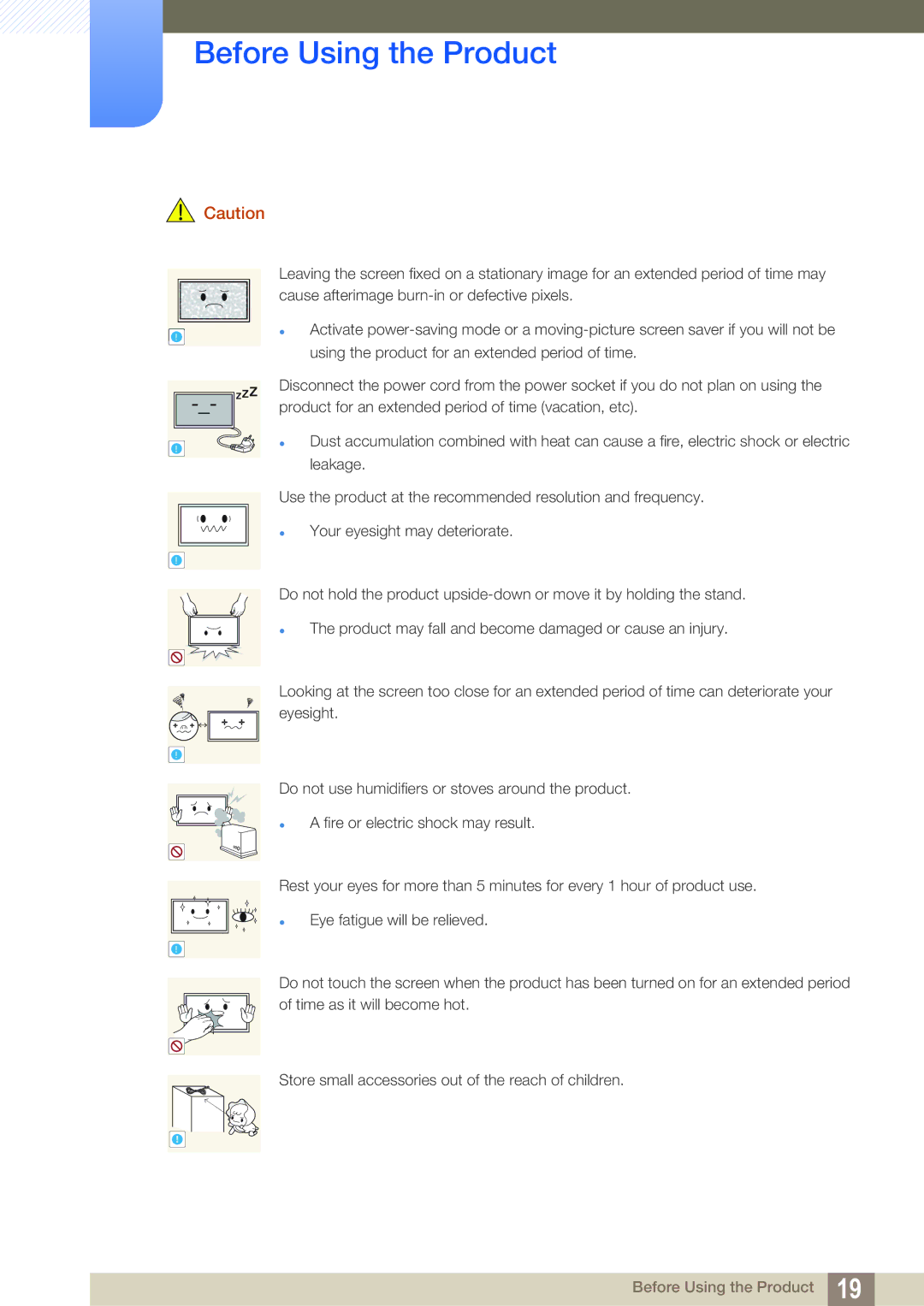 Samsung LH55MEBPLGC/XY, LH55MEBPLGC/EN, LH55MEBPLGC/XS manual Before Using the Product 