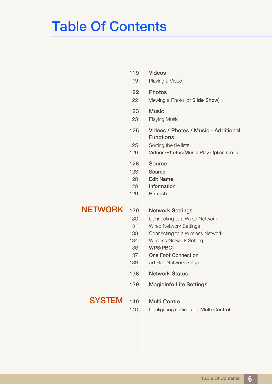 Samsung LH55MEBPLGC/EN, LH55MEBPLGC/XY, LH55MEBPLGC/XS manual Network 