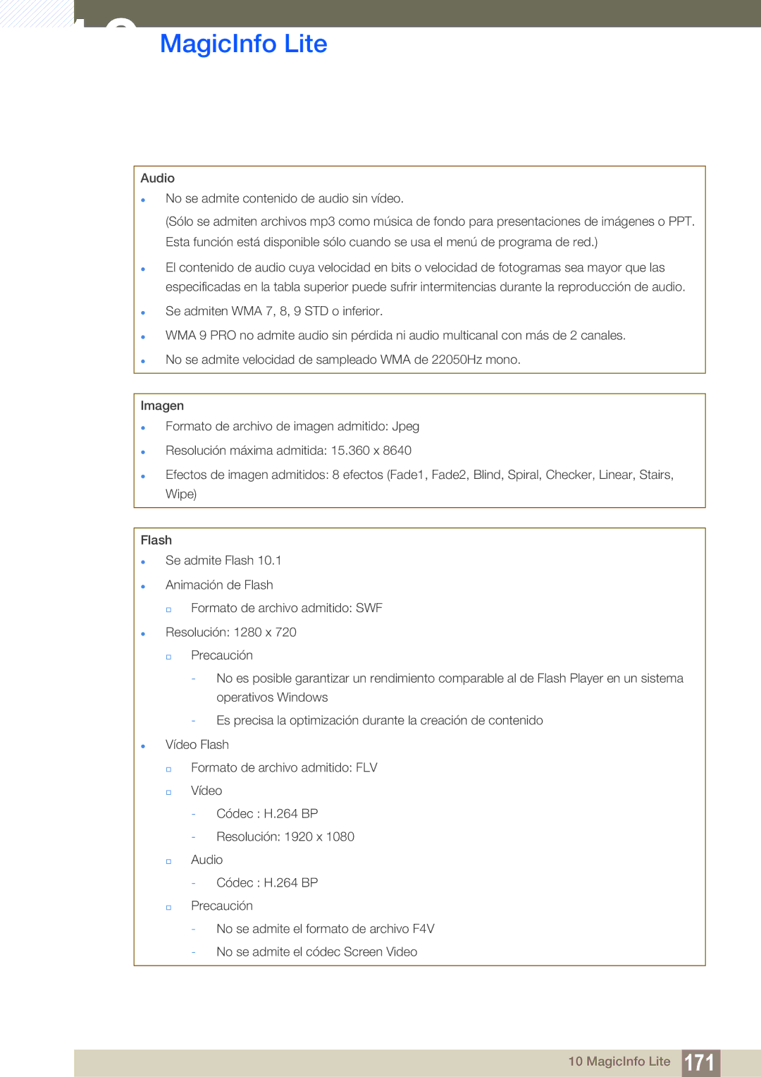 Samsung LH55MEBPLGC/EN manual MagicInfo Lite 