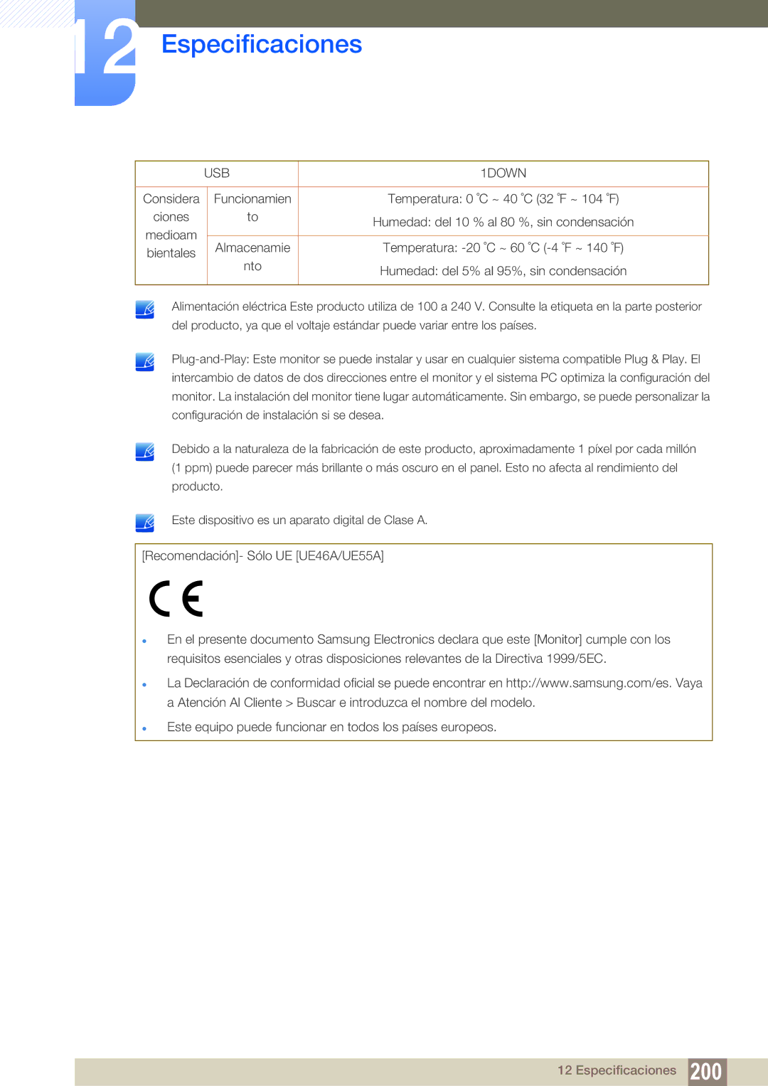 Samsung LH55MEBPLGC/EN manual USB 1DOWN 