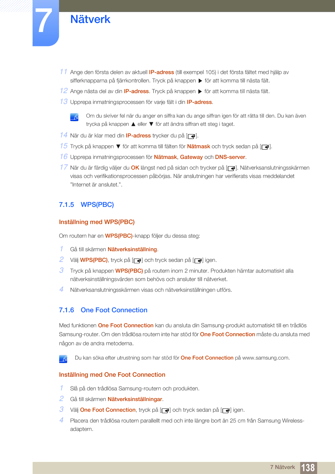 Samsung LH55MEBPLGC/EN manual Inställning med One Foot Connection 