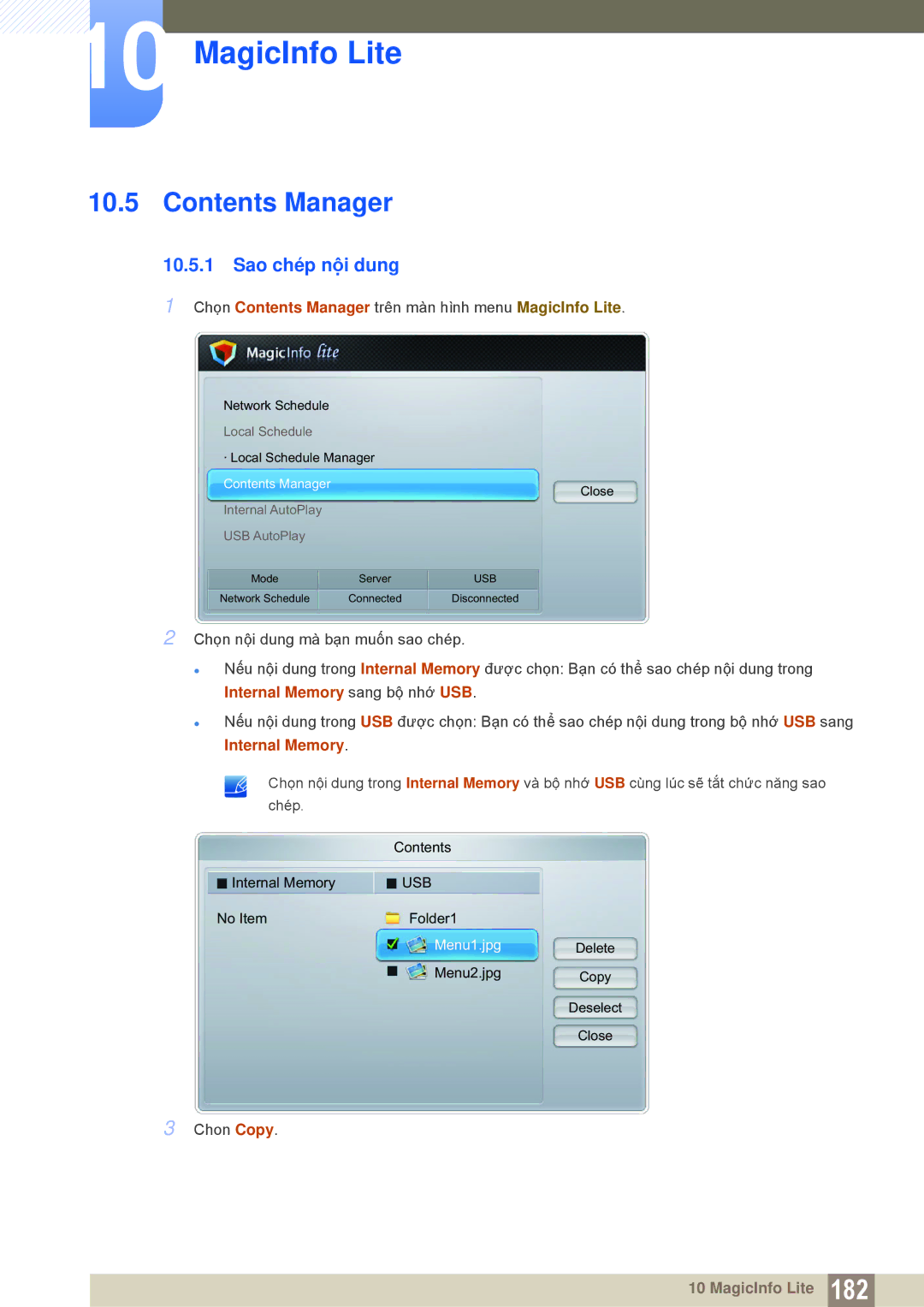 Samsung LH55MEBPLGC/XY, LH55MEBPLGC/XS manual Contents Manager 