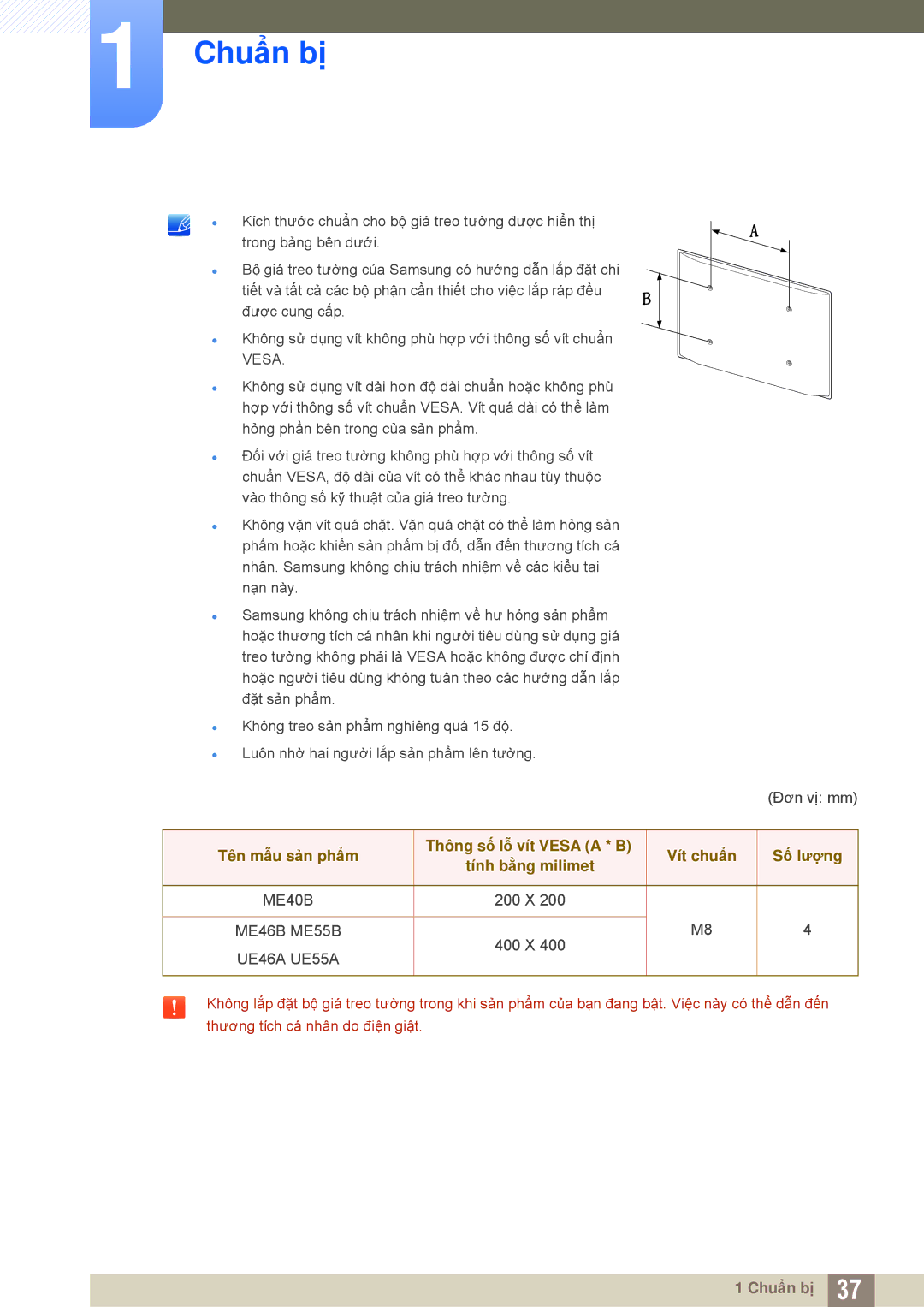 Samsung LH55MEBPLGC/XS, LH55MEBPLGC/XY manual ME46B ME55B 