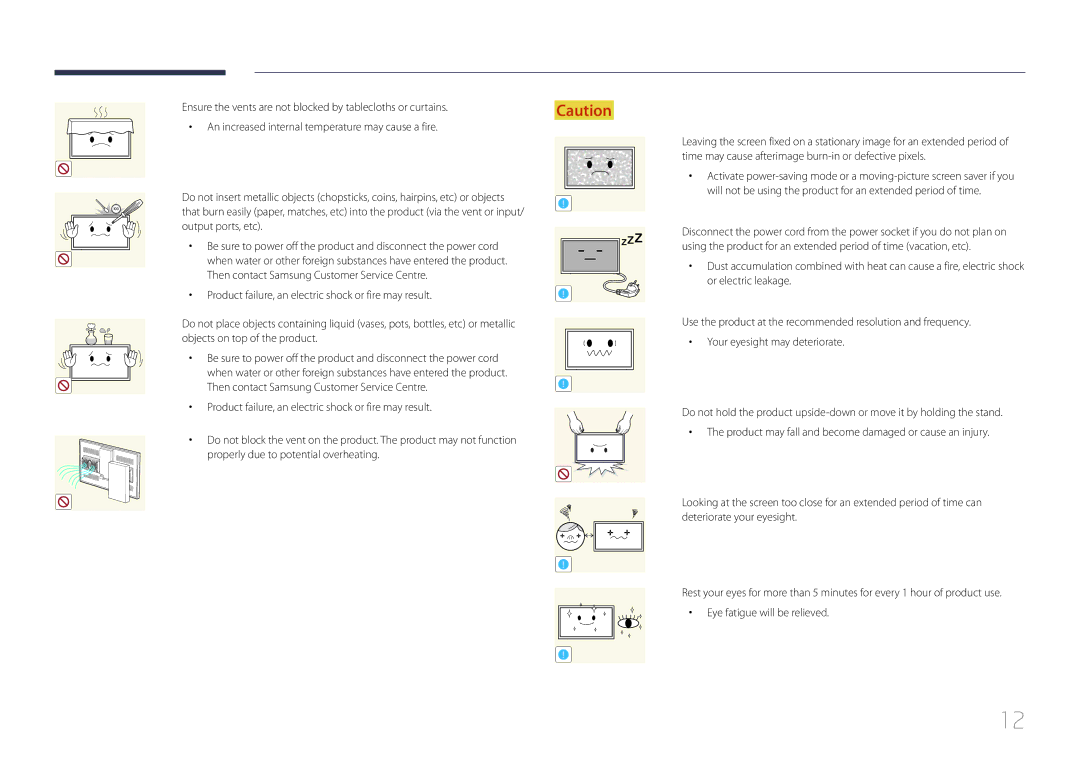 Samsung LH46OHDPKBC/UE, LH55OHDPKBC/EN, LH46OHDPKBC/EN, LH46OHDPKBC/XU, LH55OHDPKBC/CH manual Output ports, etc 