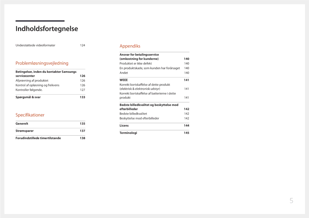 Samsung LH46OHDPKBC/XU, LH55OHDPKBC/EN, LH46OHDPKBC/EN manual Specifikationer 