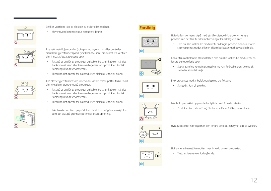 Samsung LH55OHDPKBC/EN, LH46OHDPKBC/EN, LH46OHDPKBC/XU manual Eller inndata-/utdataportene osv 