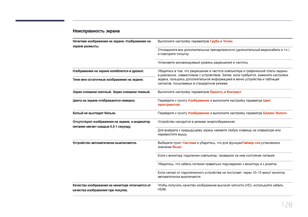 Samsung LH55OHDPKBC/EN, LH46OHDPKBC/EN manual 128 