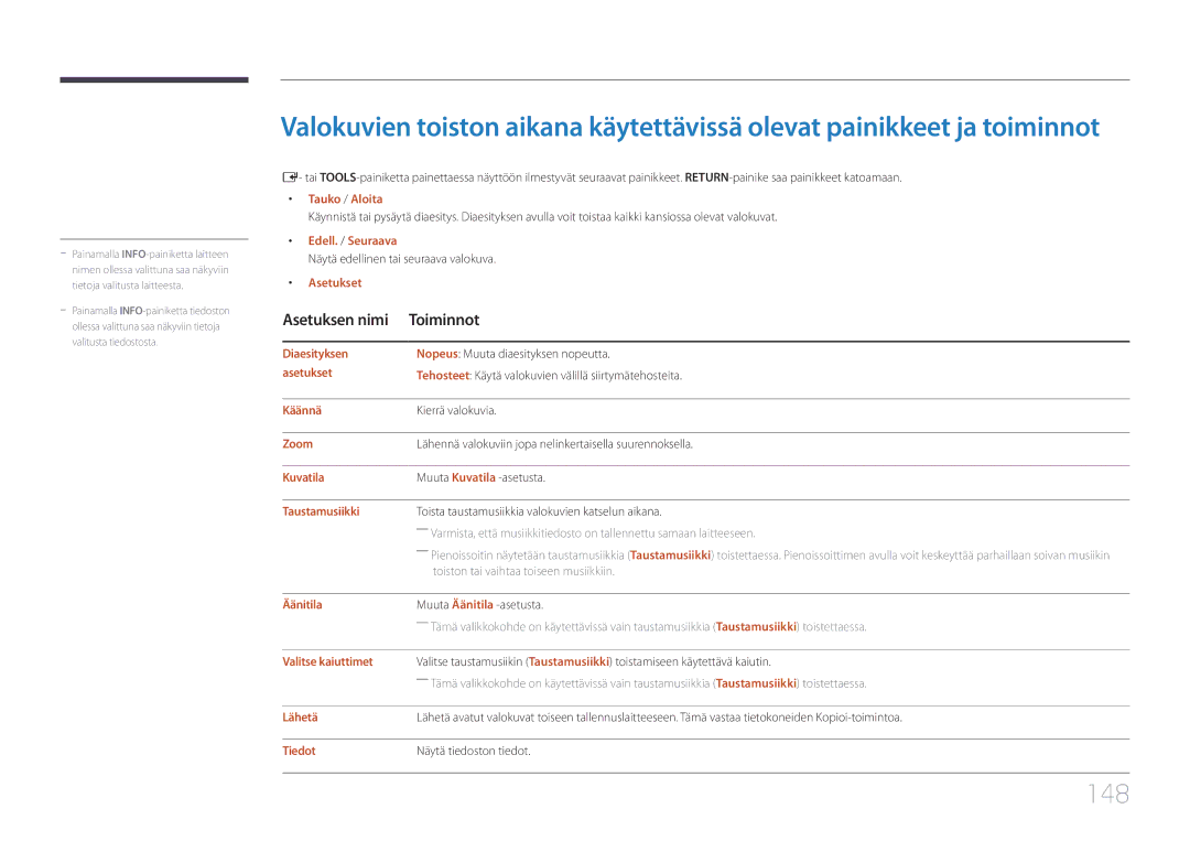 Samsung LH55RHEELGW/XE manual 148 