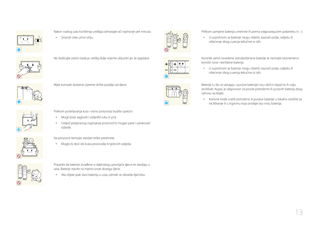 Samsung LH55UDCPLBB/EN manual Recikliranje ili u trgovinu koja prodaje istu vrstu baterija 