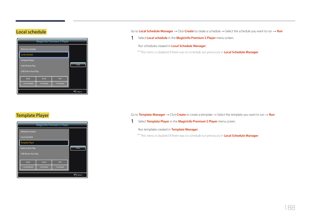 Samsung LH55UDDPLBB/NG, LH55UDDPLBB/EN, LH55UDDPLBP/EN, LH55UDDPLBB/UE, LH55UDDPLBB/XT, LH55UDDPLBB/XY 188, Template Player 