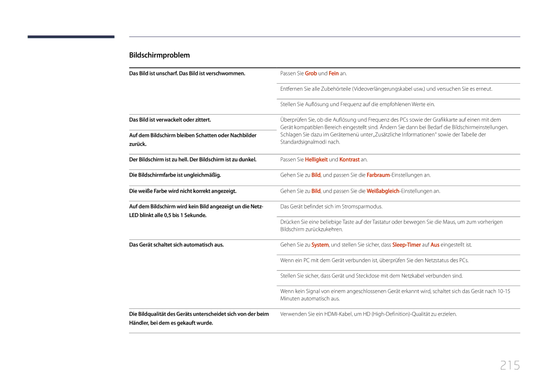 Samsung LH55UDDPLBB/EN manual 215 