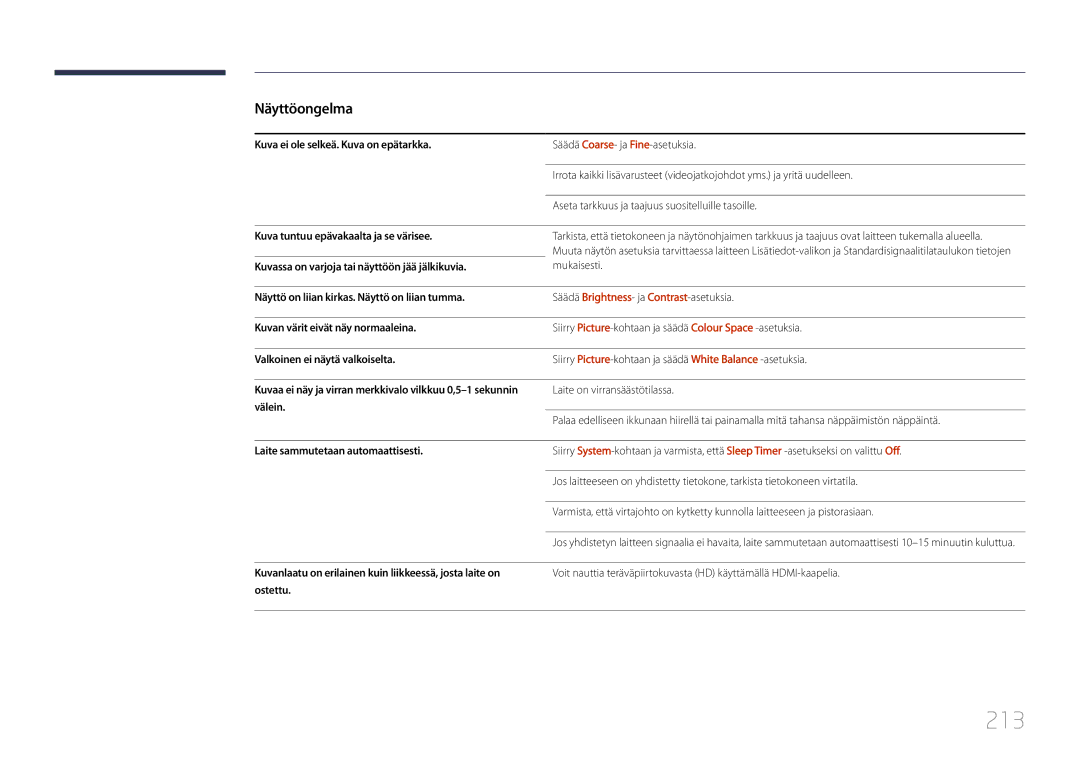 Samsung LH55UDDPLBB/EN manual 213 