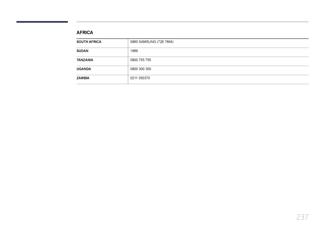 Samsung LH55UDDPLBB/EN manual 237 